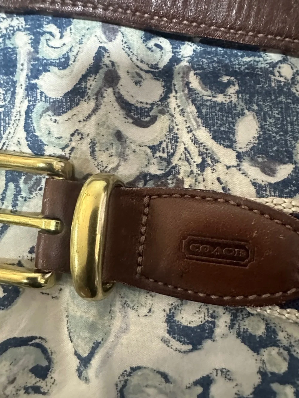 Coach Canvas and Leather kids Belt